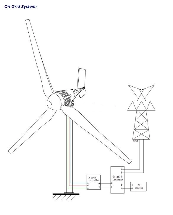 G Type 3000W Wind Turbine Generator/Wind Mill