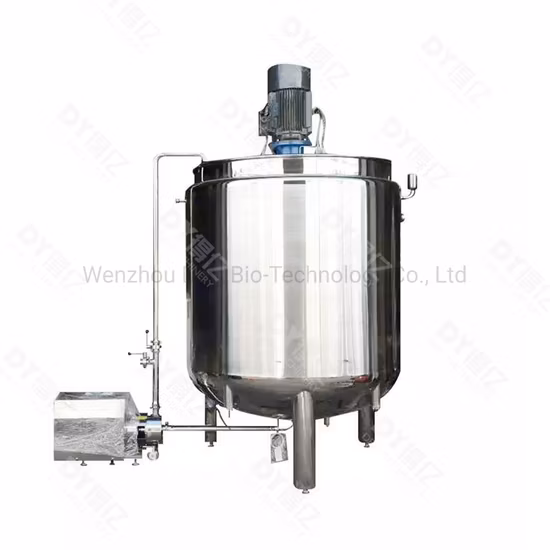 Powder Mixing Tank Inox Mixing Tank Stainless Steel Vessel with Agitator