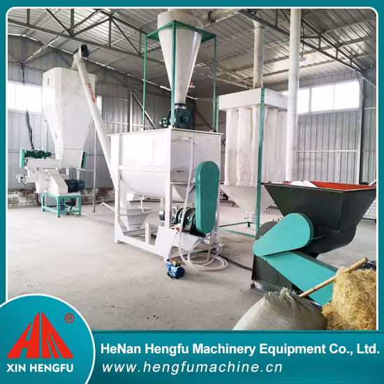 Animal Feed Pellet Line Chicken Poultry Cattle Livestock Feed Processing Mill