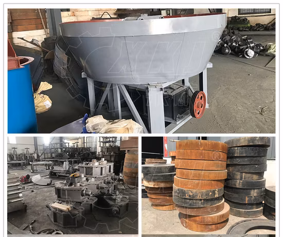 Gold Mill Machine Wet Disc/Pan Mill/Gold Stonewet Pan Mill/Grinding Gold Ore Machine/Gold Processing Machine