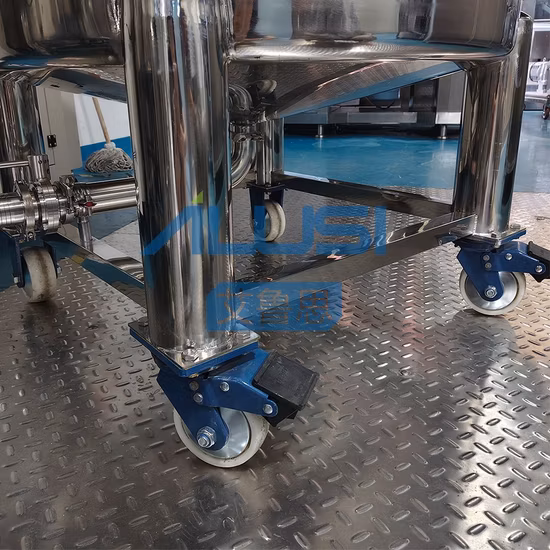 Stainless Steel Sanitary Jacket Mixing Tank with Top Agitator