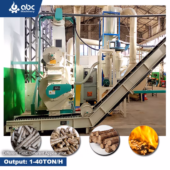 Vertical Ring Die Industrial Large Scale Engineering Biomass Fuel Hard Wood Sawdust Rice Peanut Coconut Bagasse Straw Hay Complete Best Pellet Mill for Sale